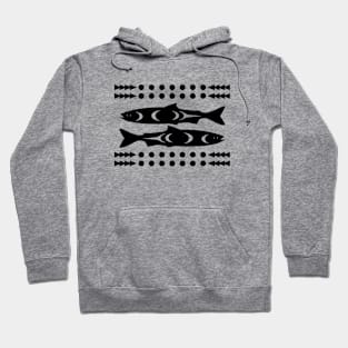 Black Salmon Box (small) by Ostwelve Hoodie